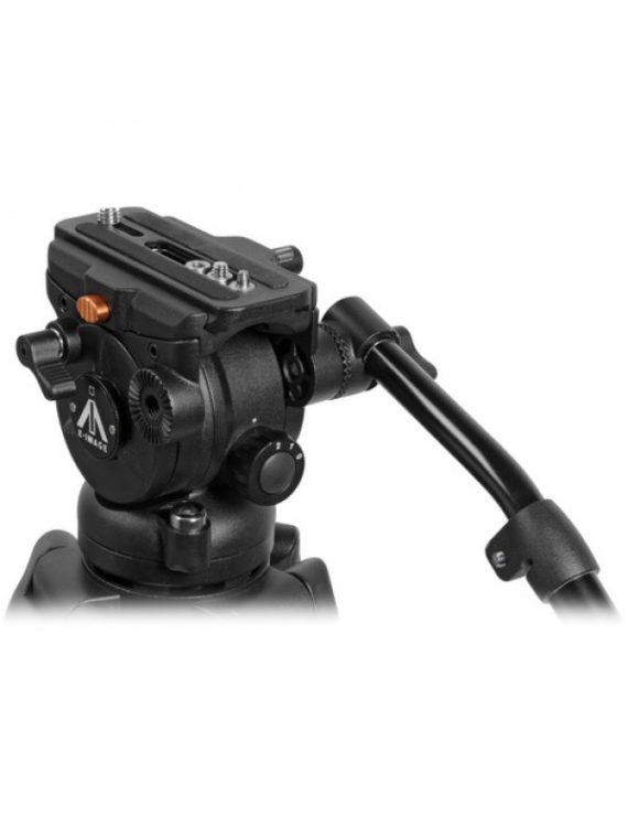 E-Image EI-7060-AA 6ft Tripod Stand Kit With Fluid Head For DSLR Camera Payload 8Kg
