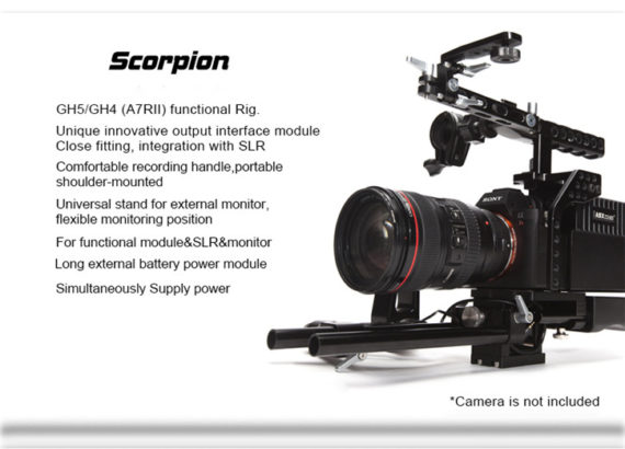 ASXMOV-Scorpion shoulder mount holder video stabilizer matte box DSLR camera rig