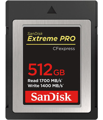 SANDISK 512GB CF EXPRESS CARD SPEED (R/W)1700/1200